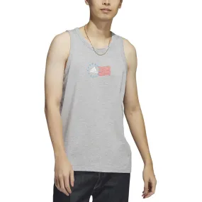 Adidas Mens Marled Cotton Tank Top