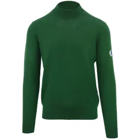 Aquascutum Mock Neck Green Jumper