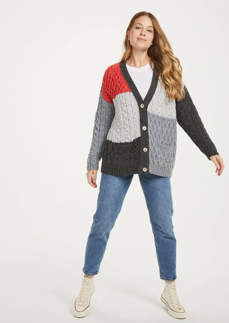 Aran Patchwork Cardigan