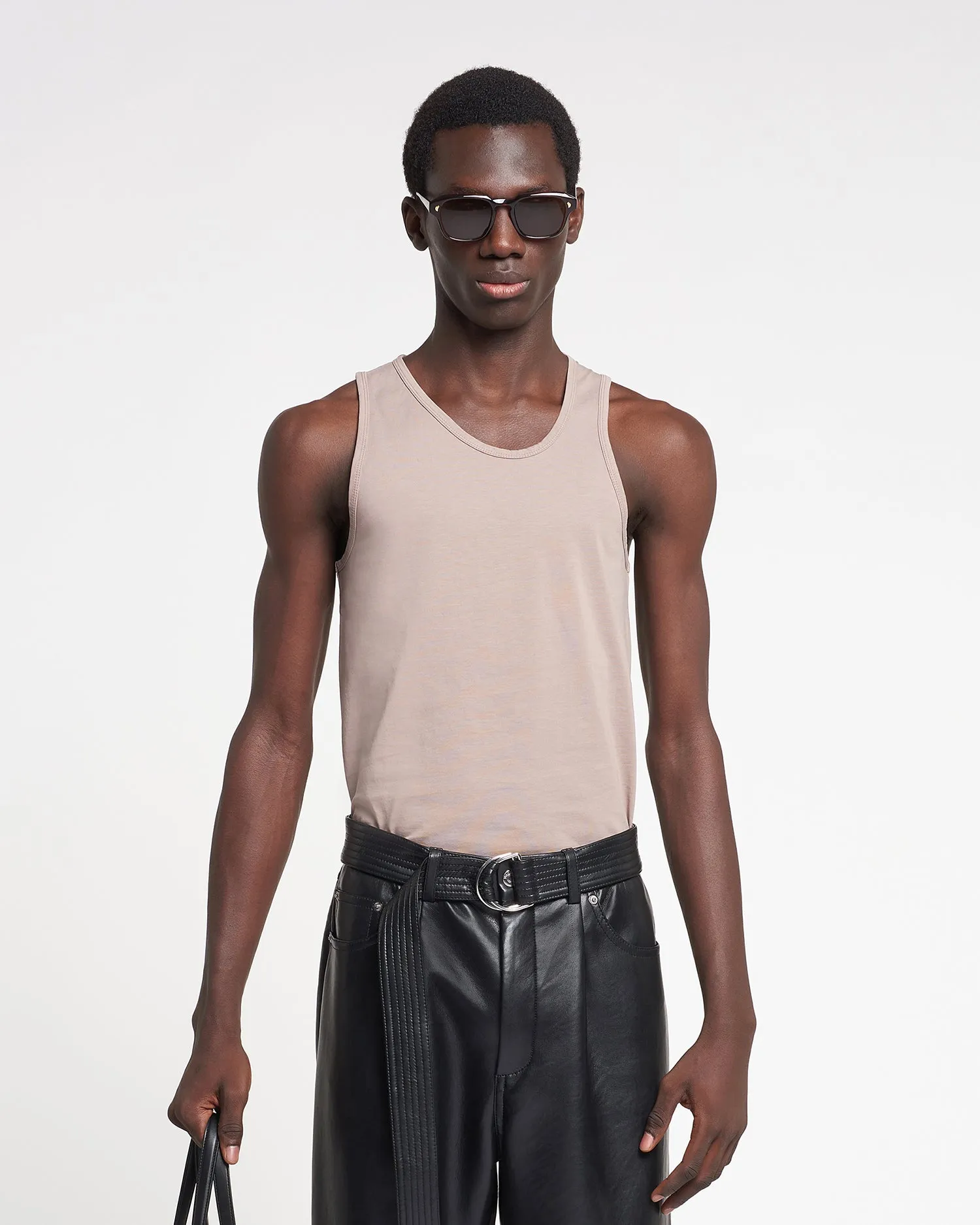 Aziz - Organically Grown Cotton Tank Top - Nut