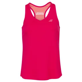 Babolat Play Tank Girls Top - Red Rose