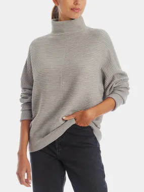 Babysoft Balloon Sleeve Mock Neck Sweater