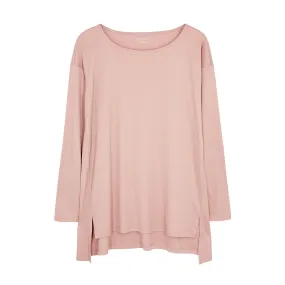 Ballet Neck Box-pink Top