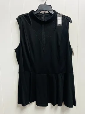 Black Top Sleeveless City Chic, Size Xl