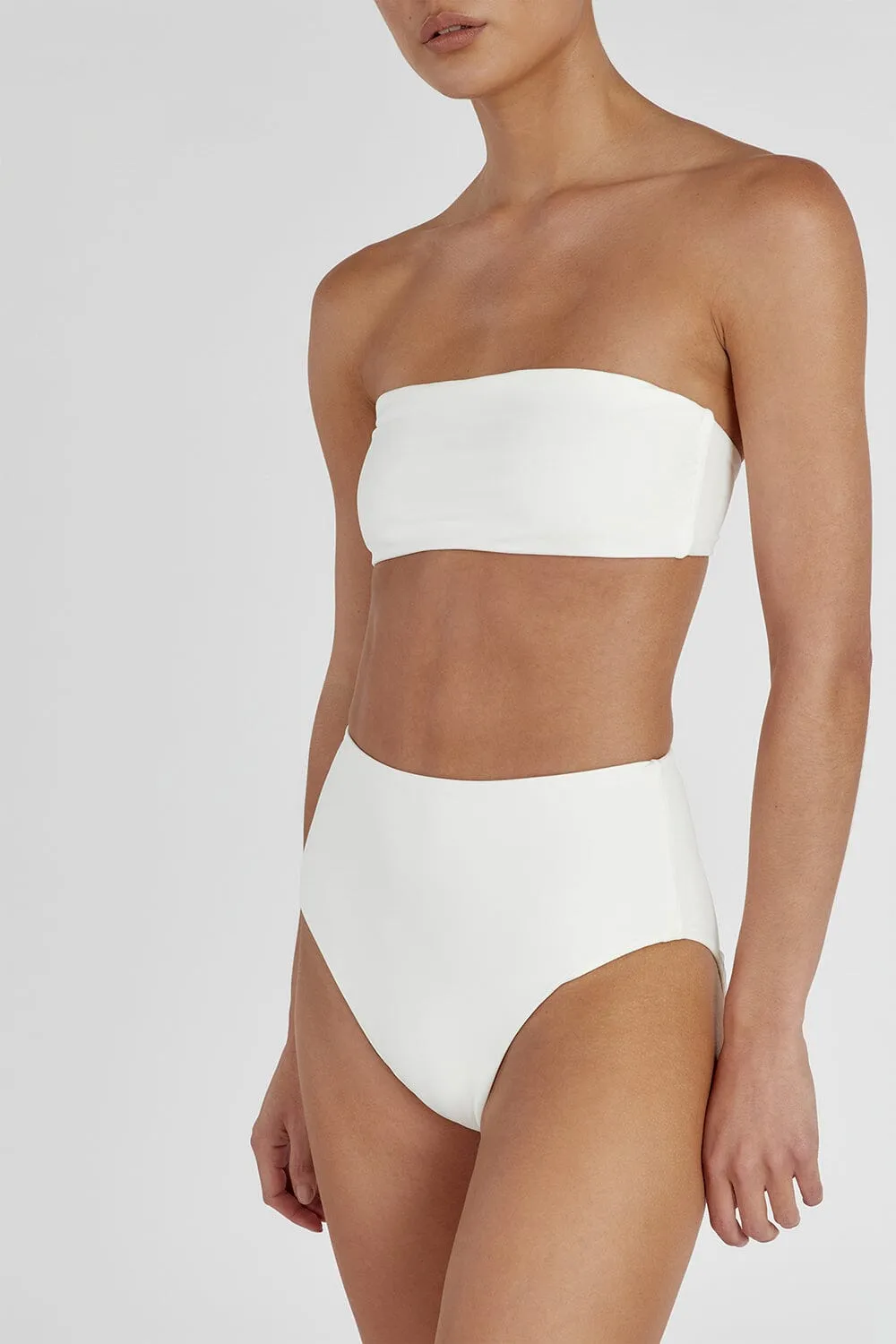 CALLIE OFF WHITE BANDEAU TOP