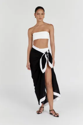 CALLIE OFF WHITE BANDEAU TOP