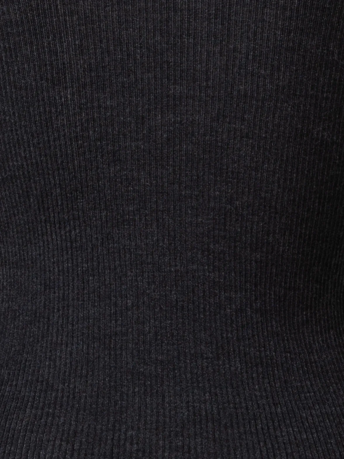 Cashmere Silk Fine Rib Mock Neck