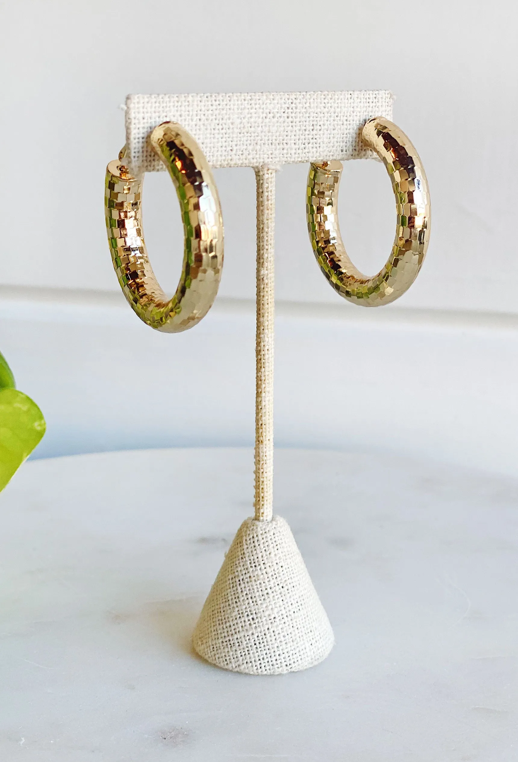 Chic State Hoop Earrings in Gold