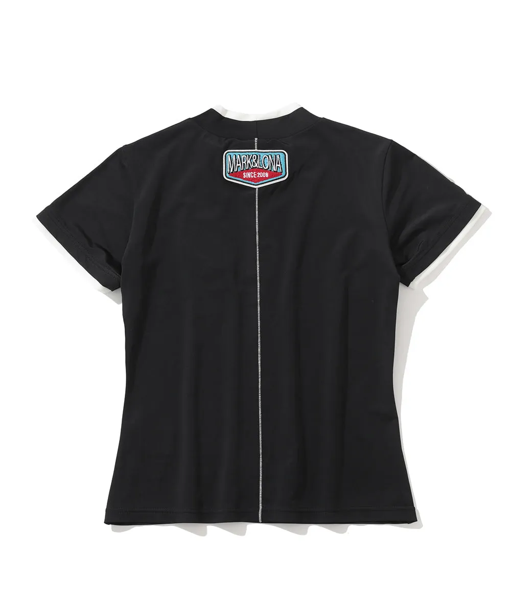 Cindy Performance Mock Neck Tee | WOMEN