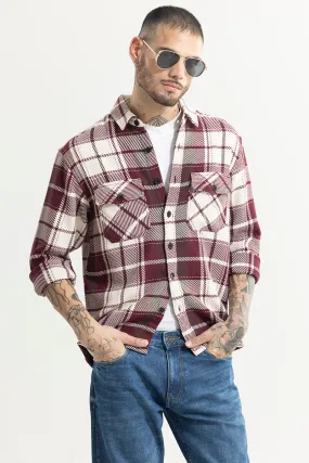 Colossal Checks Maroon Shirt