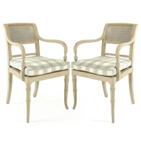 Country Cottage Chic Arm Chairs