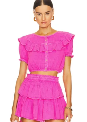 Elania Crop Top Flirty Fuschia