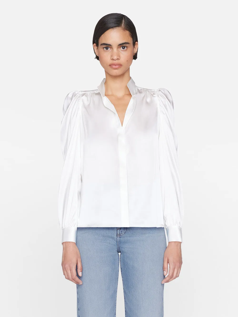 Gillian Long Sleeve Top -- Off White