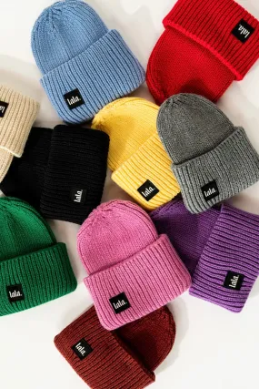 Grunge Chic Label Beanie *MULTIPLE COLORS*