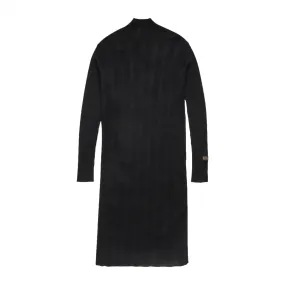 Gstar Dark Black Rib Mock Dress