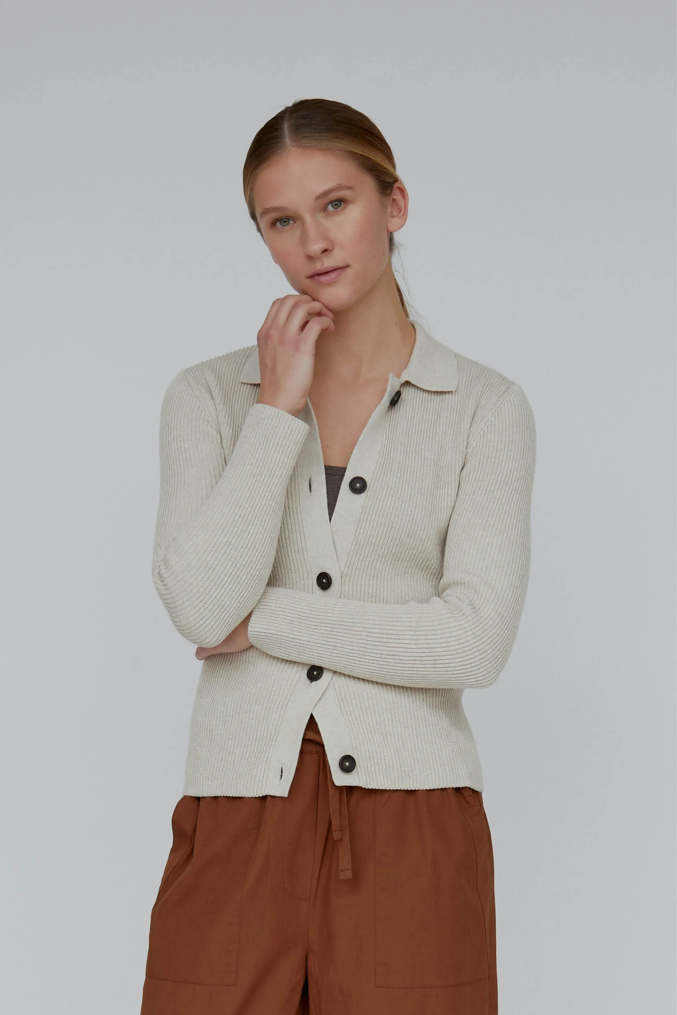 Jemima Cardigan - Natural melange