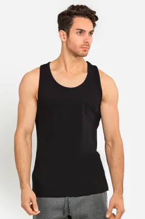 KNOCKER MEN'S HEAVY TANK TOP (MT200_BLACK)