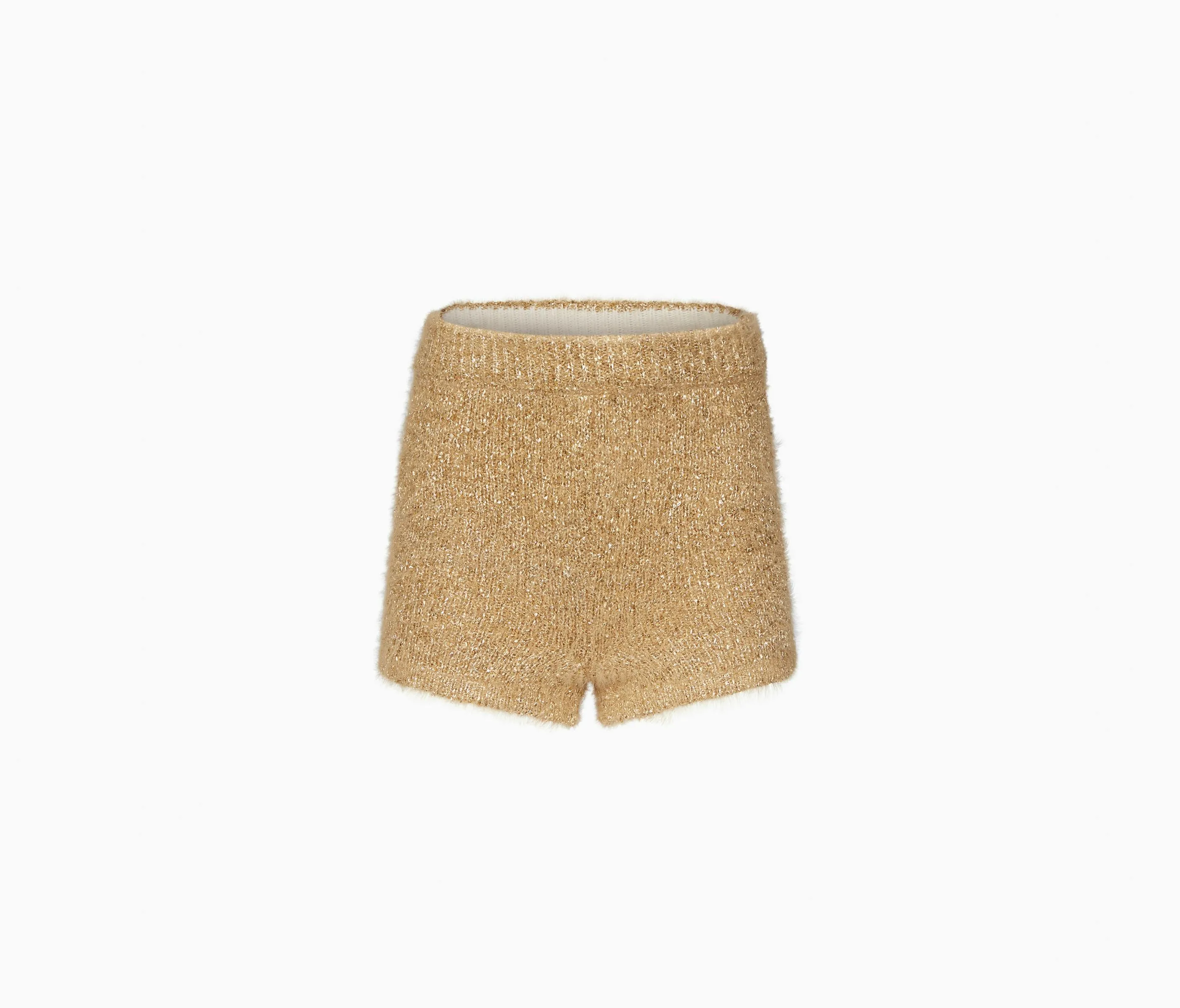 METALLIC KNIT HOTPANTS