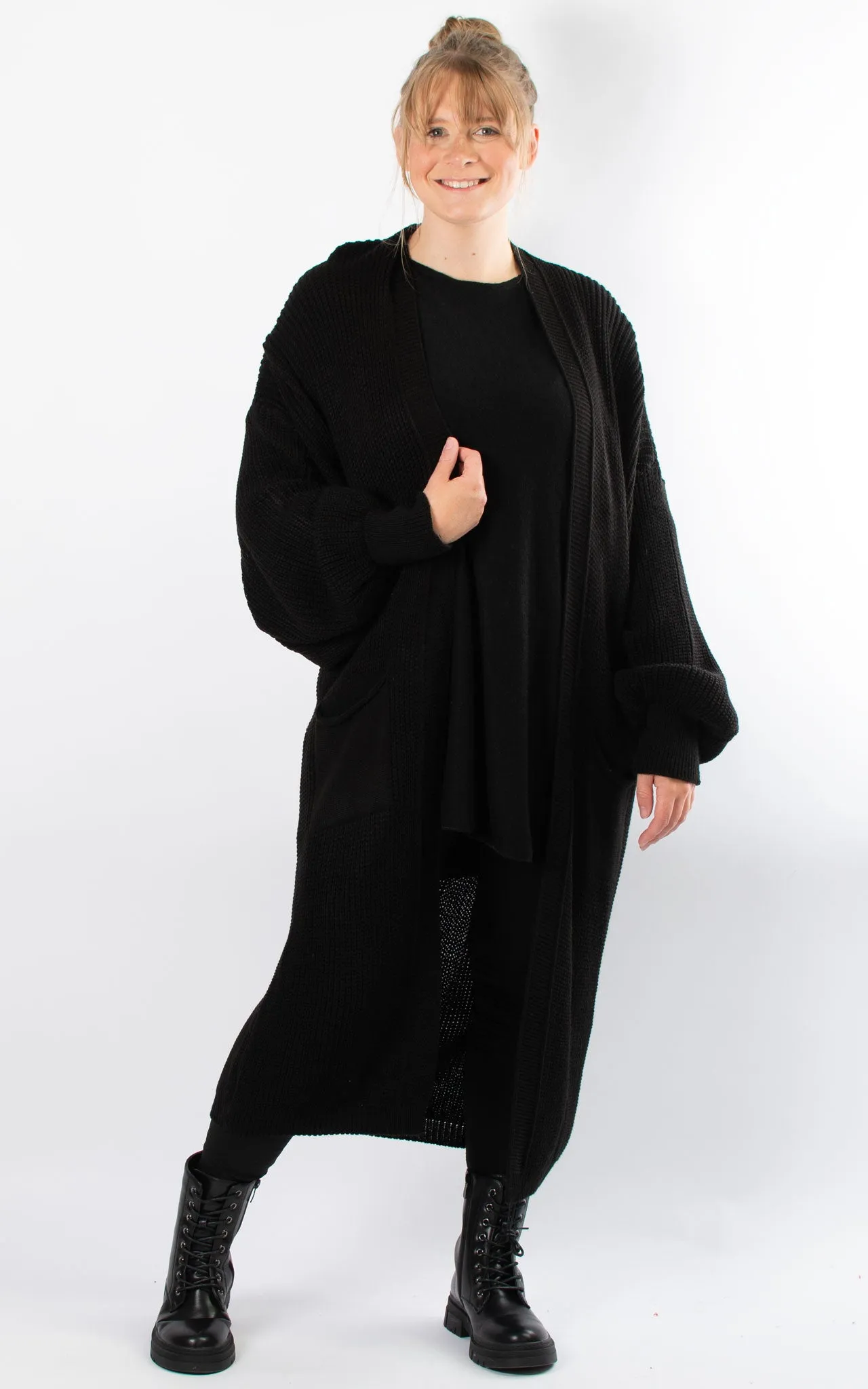 Ottie Oversized Cardigan | Black