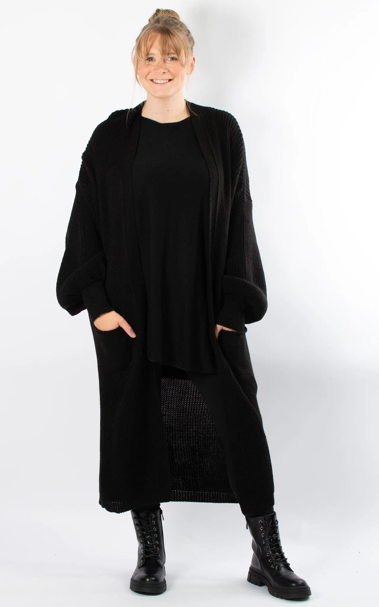 Ottie Oversized Cardigan | Black