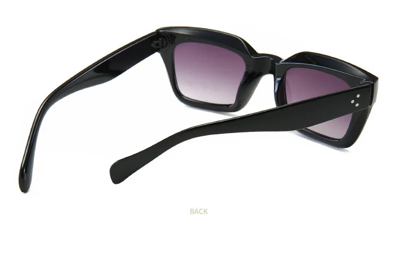 Oversized Horn-Rimmed Geek-Chic Sunglasses