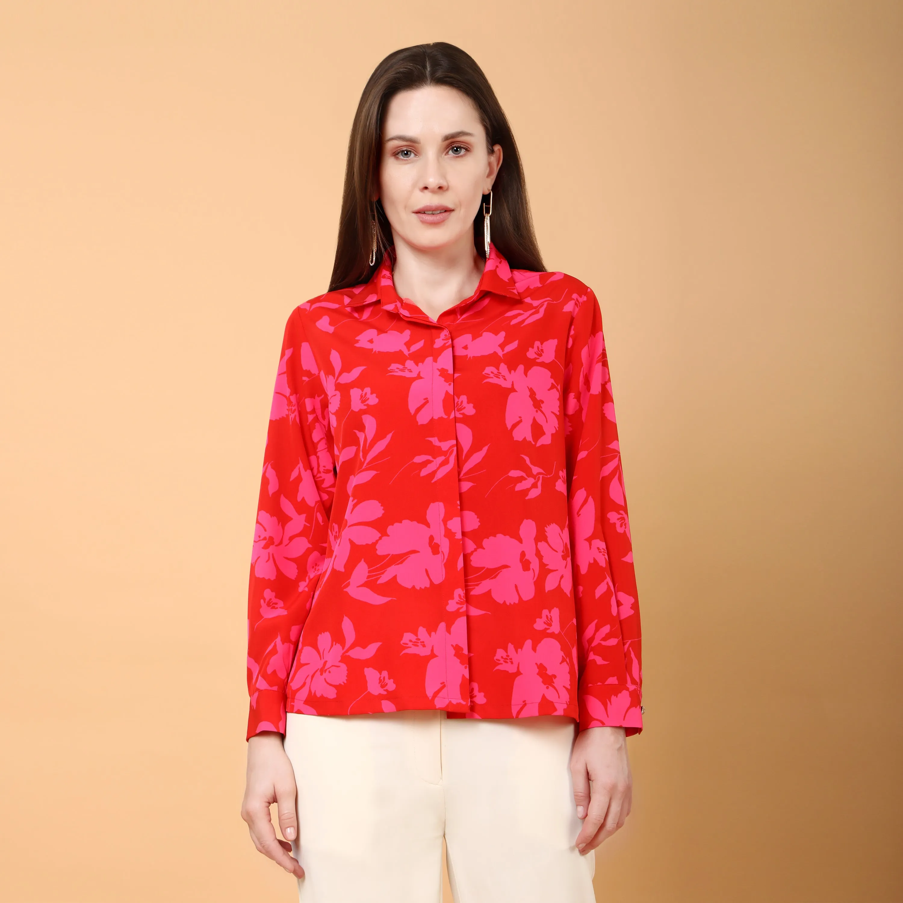 Poppy printed shirt