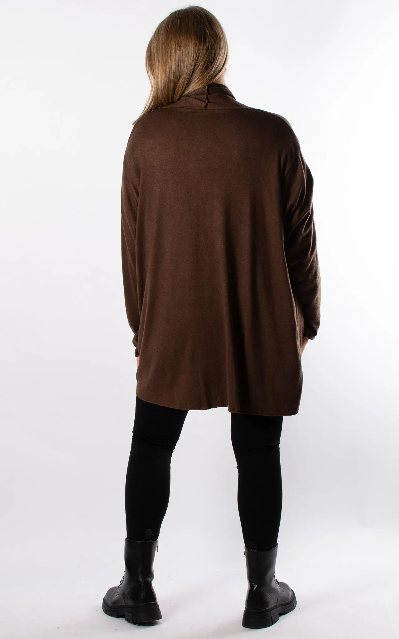 Soft Knit Cardigan | Chocolate