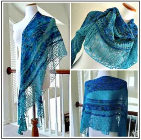 Sophe shawl, knit kit