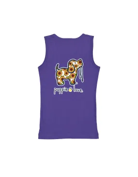 SUNFLOWER FILL PUP, GIRLS TANK TOP