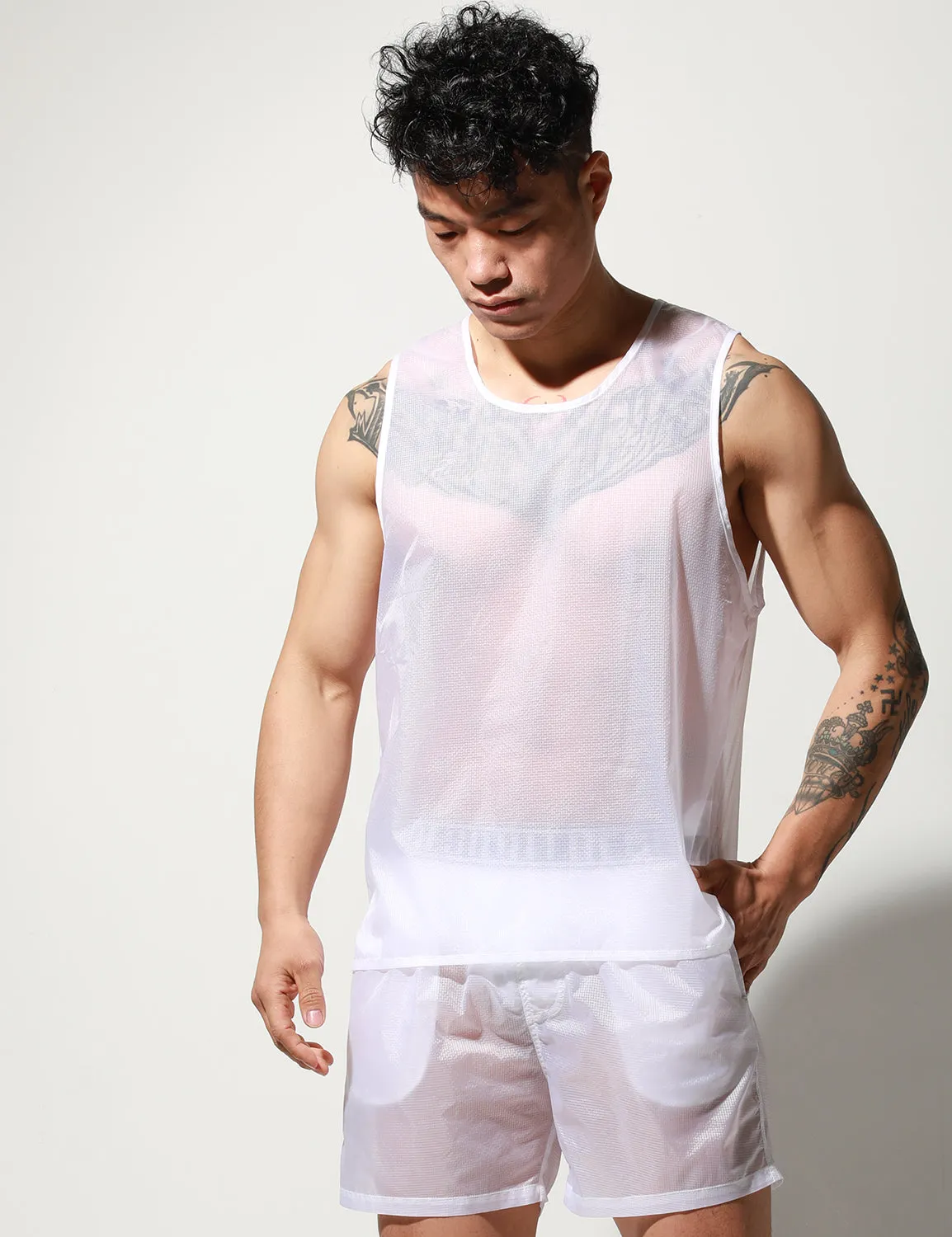 Translucent Tank Top or Shorts